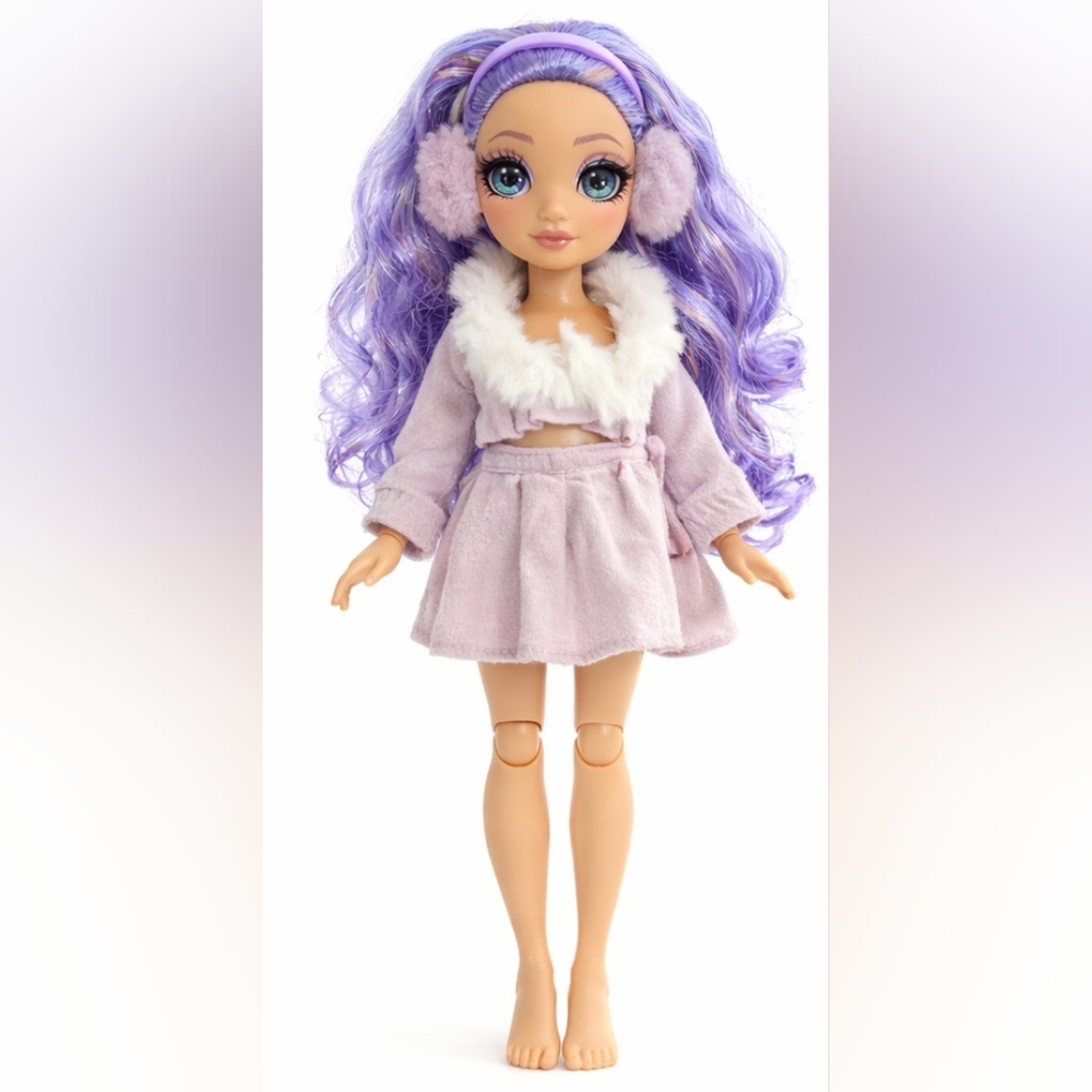 Rainbow High Violet Willow Doll Purple Hair Articulated Fashion Doll MGA